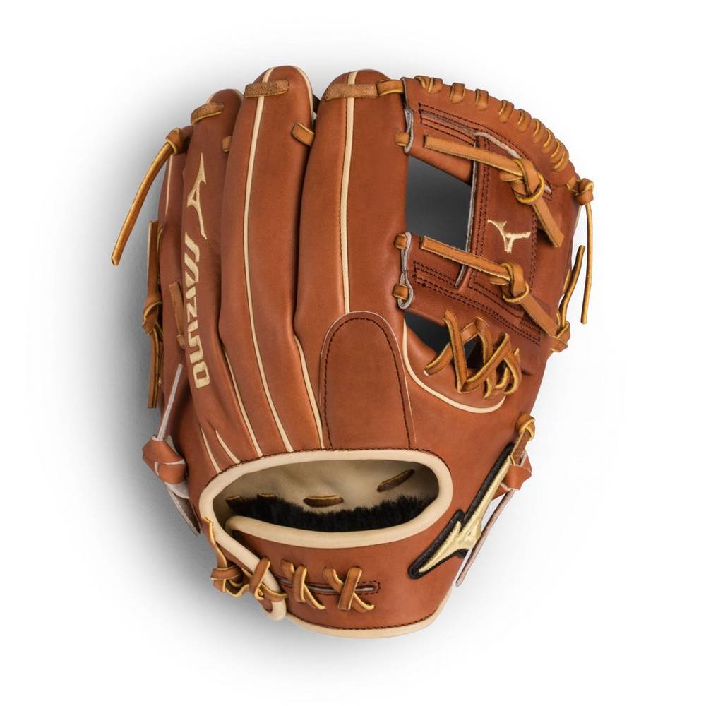 Mizuno Men's Pro Select Infield Baseball Glove 11.5" - Shallow Pocket Brown (312559-UIH)